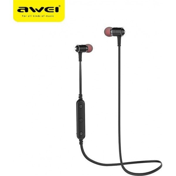 Awei B930BL In-ear Bluetooth Handsfree Ακουστικά με Αντοχή στον Ιδρώτα Μαύρα
